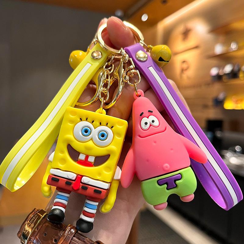 SpongeBob SquarePants Toys Keychain Bag Pendant Anime Patrick Star ...