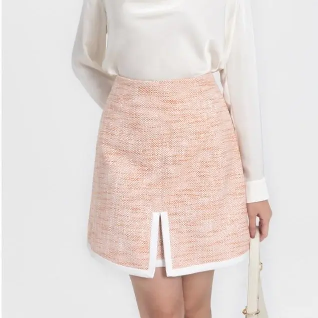 Chân váy tweed chữ A IVY moda dành cho Nữ MS 31M7985