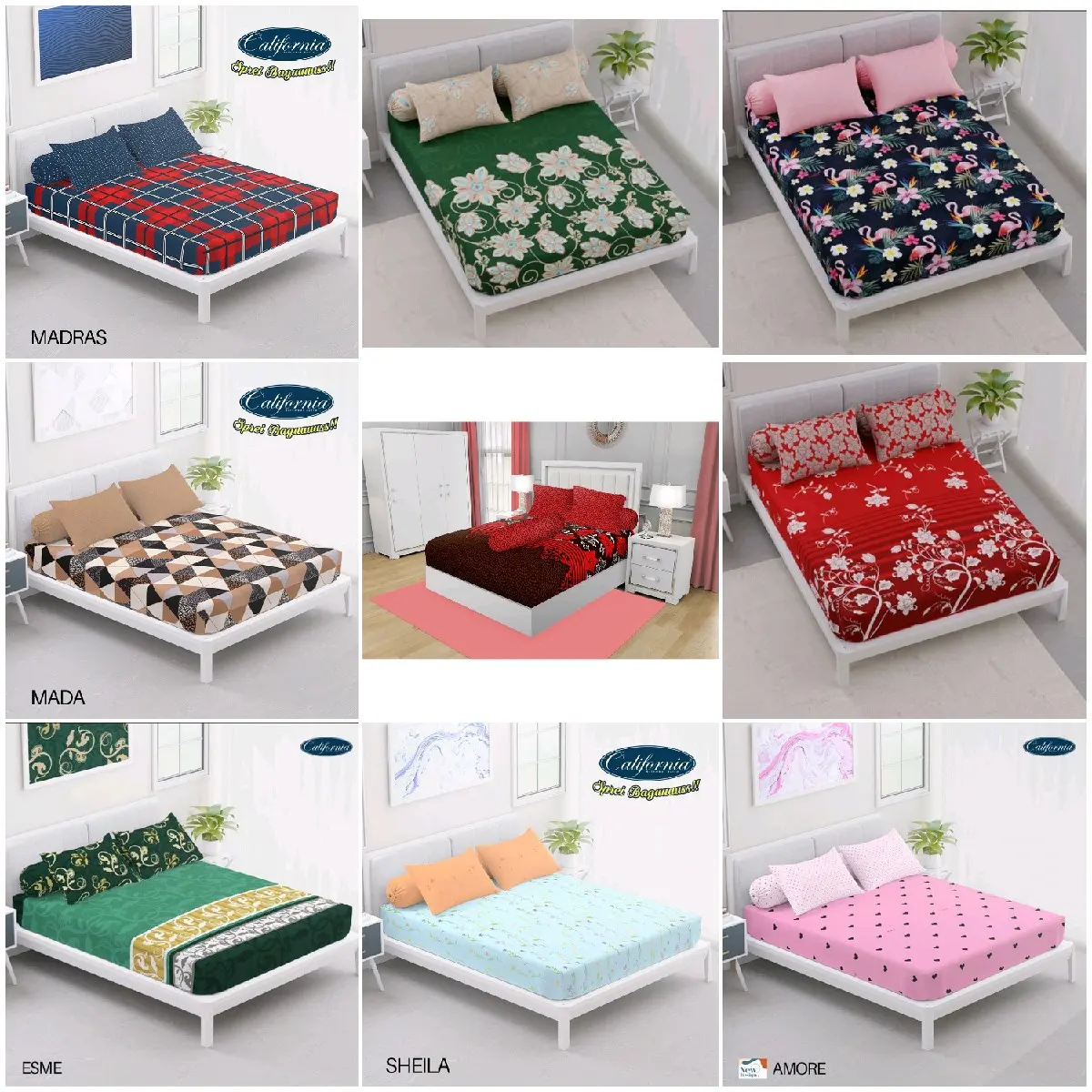 Sprei California BANTAL 4 ( 180x200 ) King Size PART 4