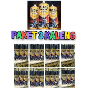 A. PAKET 3 KALENG pilok pilox diton premium paketan putih super white 9102 black9109 black doff 9184 paket 3 kaleng candy tone biru hitam paket metallic black paket merah 9462 paket silver Car Epoxy