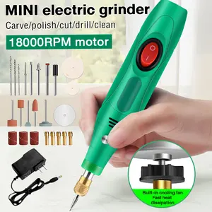 Bor Mini 12V DC 15000 RPM Mini Drill Electric Engraver Grinder Gerinda Electrik Listrik / Alat Ukir Kayu /Alat Amplas / Alat Pemotong