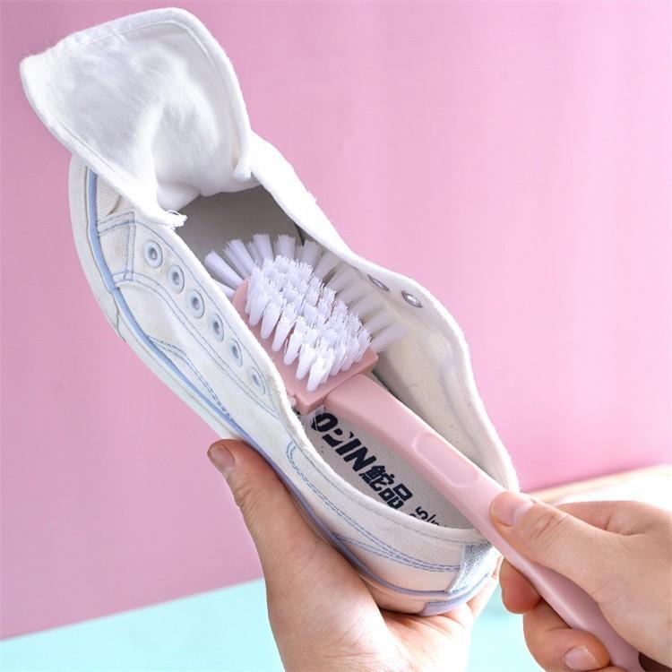 Cây cọ vệ sinh giày dép 3 ĐẦU - Bàn chải vệ sinh giày dép 4