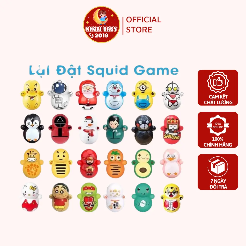 Lật đật mini cho bé siêu dễ thương nhiều phân loại, giao mẫu ngẫu nhiên-KHOAIBABIES