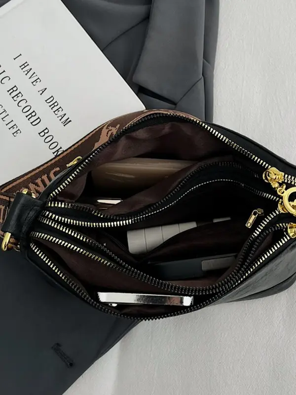 Women's Fashionable Temperament Shoulder Bag, Simple and Atmospheric Trend Versatile Crossbody Bag for Work, School, Daily Commuting, Shopping, Dating 4