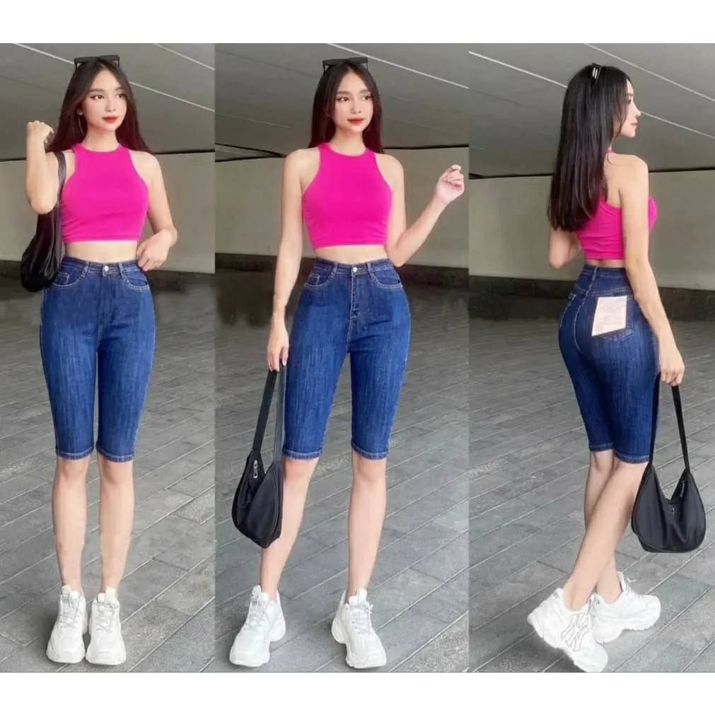 Quần Jean Nữ Quần Bò Ngố Nữ Lưng Cao Co Giãn Cao Cấp Sang Trọng