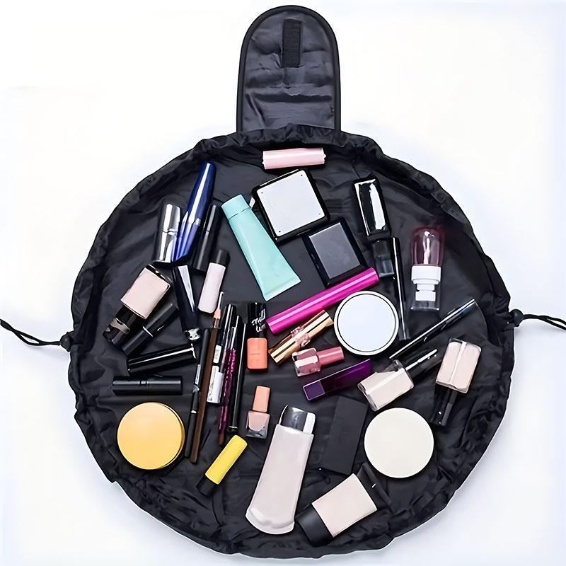 Portable Cosmetic Bag, 1 Count Large Capacity Travel Toiletry Storage Organizer, Skincare Organizer, Drawstring Makeup Organizer Pouch, Summer Travel Essentials, Premiumpouches 2