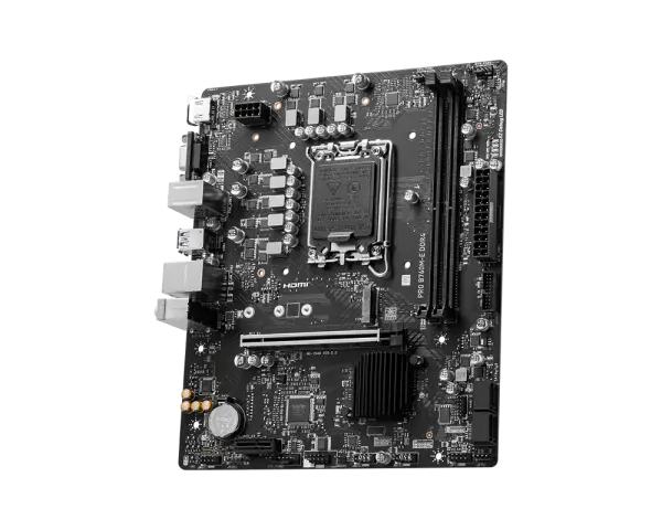 Bo mạch chủ MSI PRO B760M-E DDR4, hỗ trợ CPU Intel thế hệ 12 và 13 trên Socket LGA 1700 6
