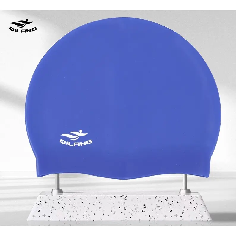 Mũ bơi Silicone dành cho Người lớn, Trẻ em Phổ thông Mũ bơi không thấm nước 0