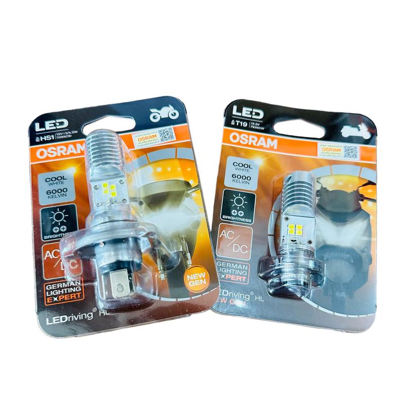  Osram Đèn Led Chân H4 và M5 Phiên Bản Sáng Trắng Tiết Kiệm Điện 70% Cho Xe Máy - Bóng Đèn Pha Gắn Xe Máy AC DC 