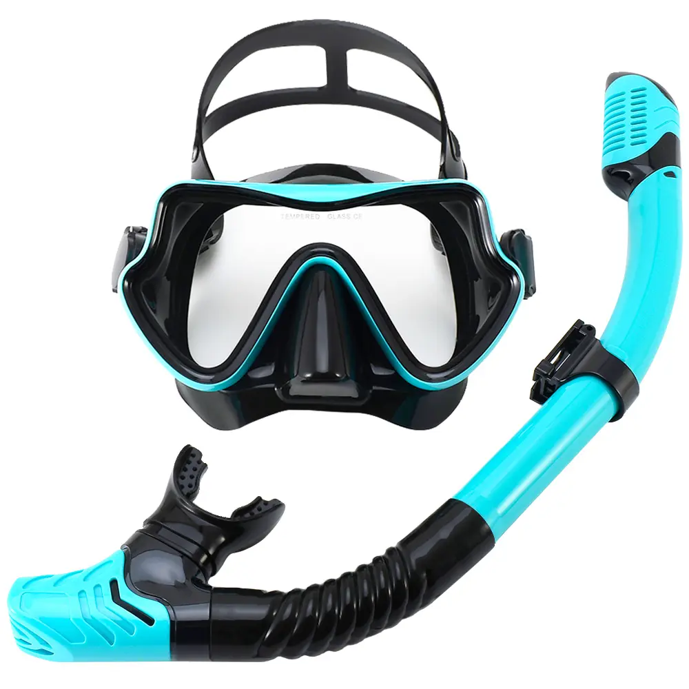 Outdoor diving, professional scuba diving mask, snorkeling set, adult silicone skirt, anti fog goggles, goggles, swimming pool equipment