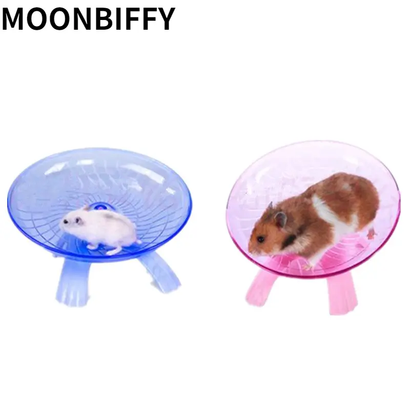 Pet Exercise Wheel Hamster Running Disc Plastic 18cm Diameter Stable Silent Sport Jogging Wheel  Hamster Toys  Squirrel Wheel