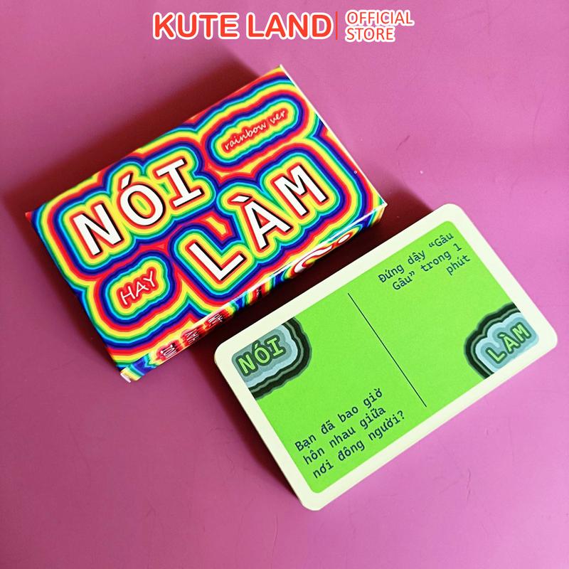 Bộ Nói Hay Làm Truth or Dare Việt Hóa Drinking Game mang đến sự thú vị, tạo cơ hội tìm hiểu và gắn kết tình bạn