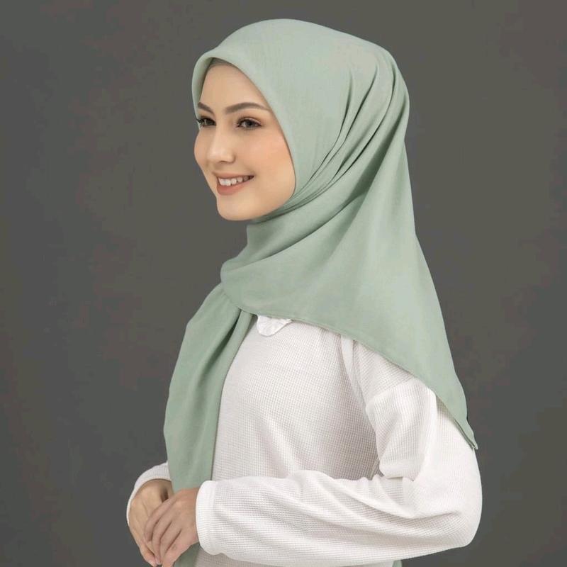 Jilbab Kerudung Muslim Segi Empat Bella Square Pollycotton Premium Nyaman Lembut - Polycotton, Cantik 9