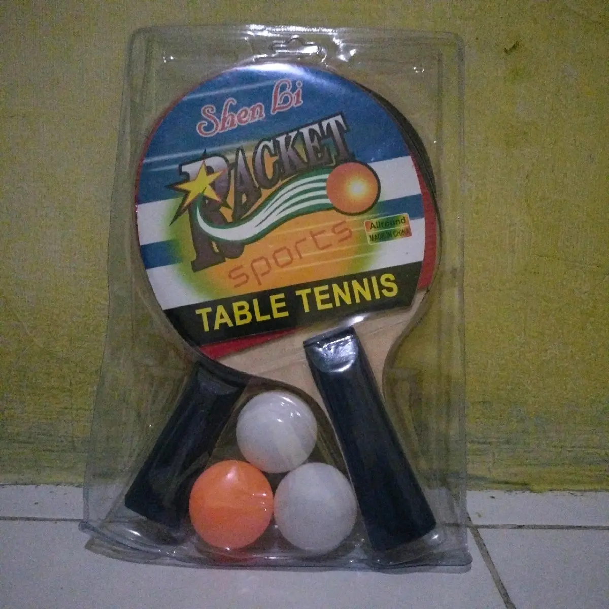 Bat Tenis meja satu set Bat Tenis meja SHENLI isi 2 pcs bat + 3 bola Ball