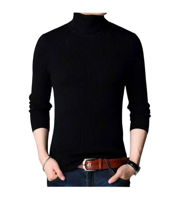 Kaos Pria Rajut Long Neck Polos High Quality Panjang Tebal Sweater regular fit