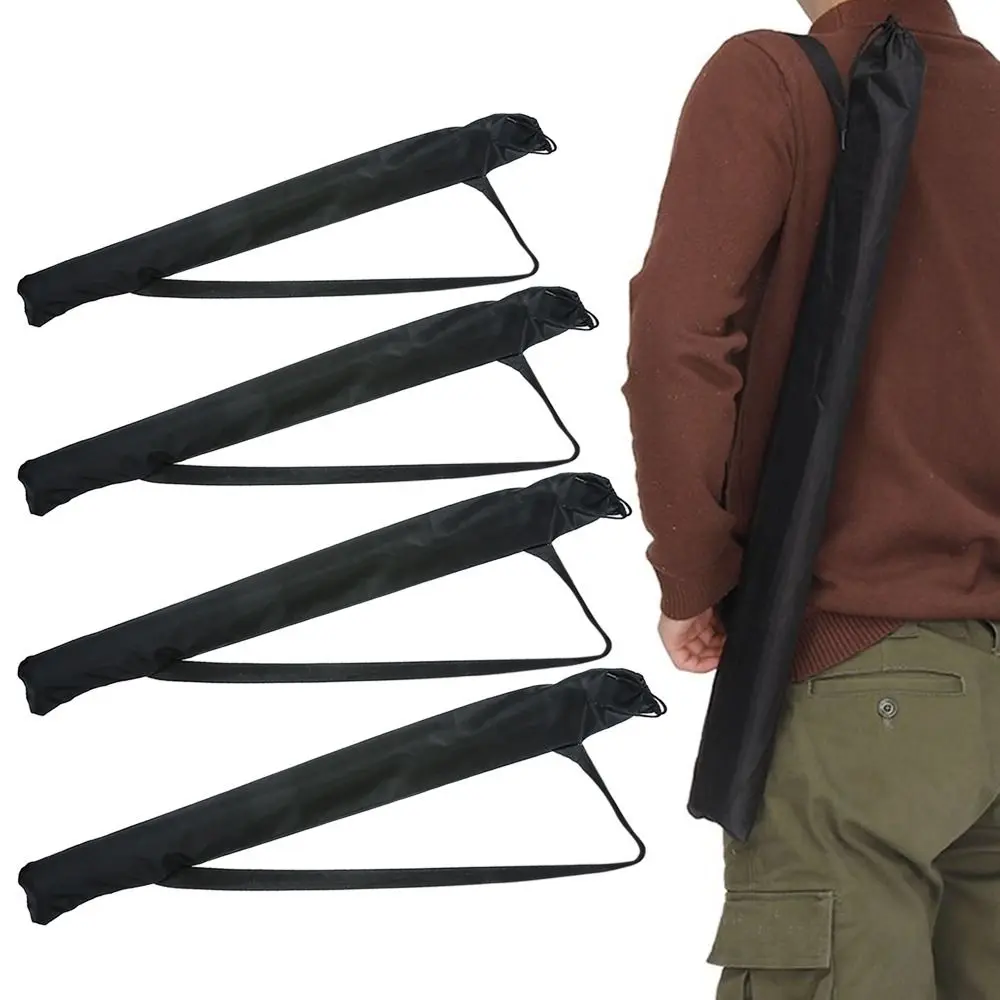 With Shoulder Strap Umbrella Storage Bag Fishing Rod Bag Black Foldable Oxford Ba Anti-Dust Protective Covers for Hiking Travel Walking