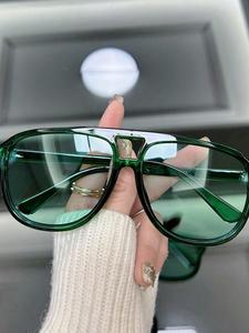 Lentes de sol aviador unisex de estilo simple con lentes tintados, lentes de sol casuales y modernos para uso diario, accesorios de moda para actividades al aire libre
