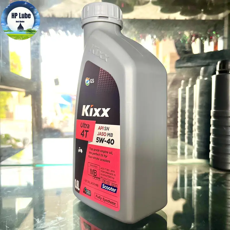 Nhớt Kixx Cho Xe Tay Ga Tổng Hợp Hoàn Toàn 5W40 Chai 0.8L Dầu Nhớt Dầu 2