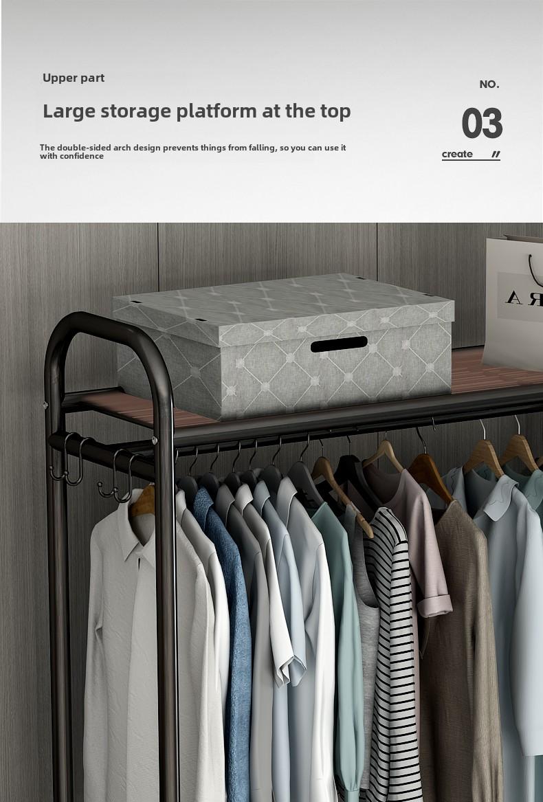 Product Introduction of Wardrobe Home Bedroom Clothes Rack Open Simple Wardrobe Rental Room Modern Simple Large Capacity 8