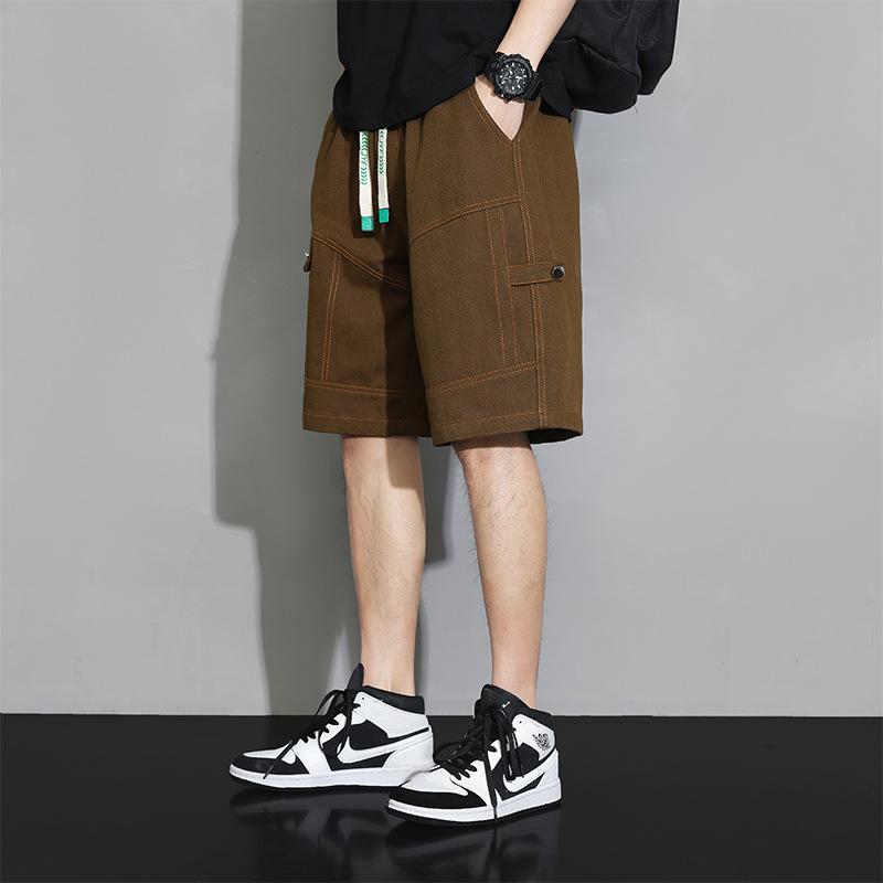 Shorts Men's Summer Wear Pure Cotton Thin Workwear Fifth Pants Men Fashion Brands Loose plus Size Sports and Leisure Pants 6