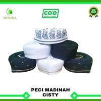Gambar Peci MADINAH CISTY PUTIH Murah , Peci Madinah Bugis Cisty , Peci Kopiah Madinah Cisty Putih , Peci Haji Madinah Cisty dari kios MTR Kab. Bogor 2 Tokopedia