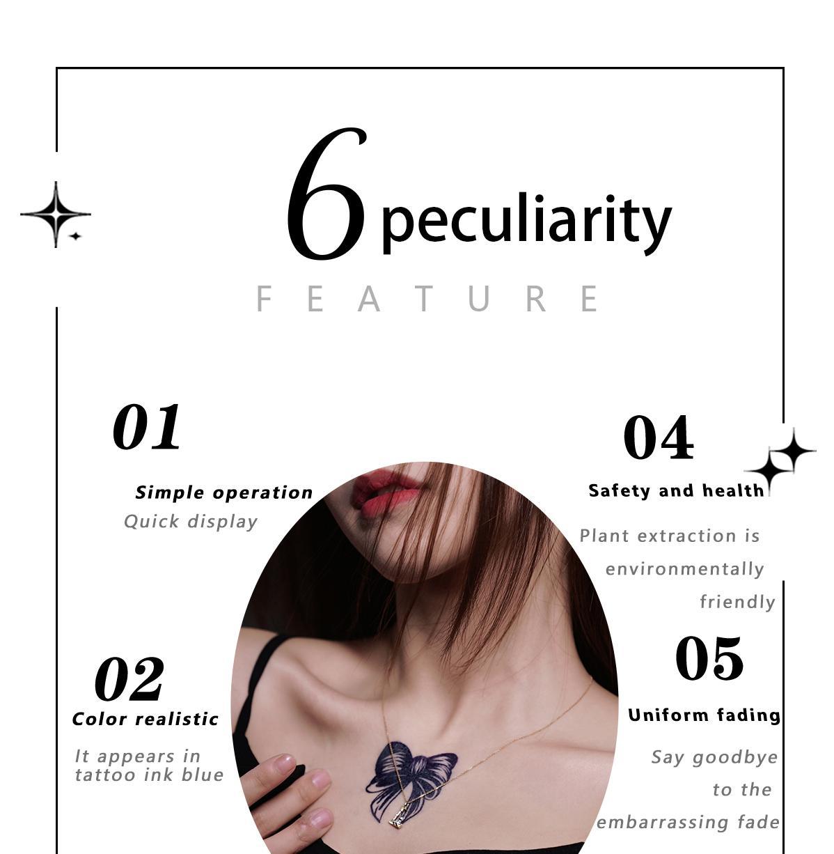 ZOAR-Y19 Stiker Tato Temporary Semi Permanen【pola kecil】Tahan lama Tattoo menempel dekorasi seni untuk pria dan wanita