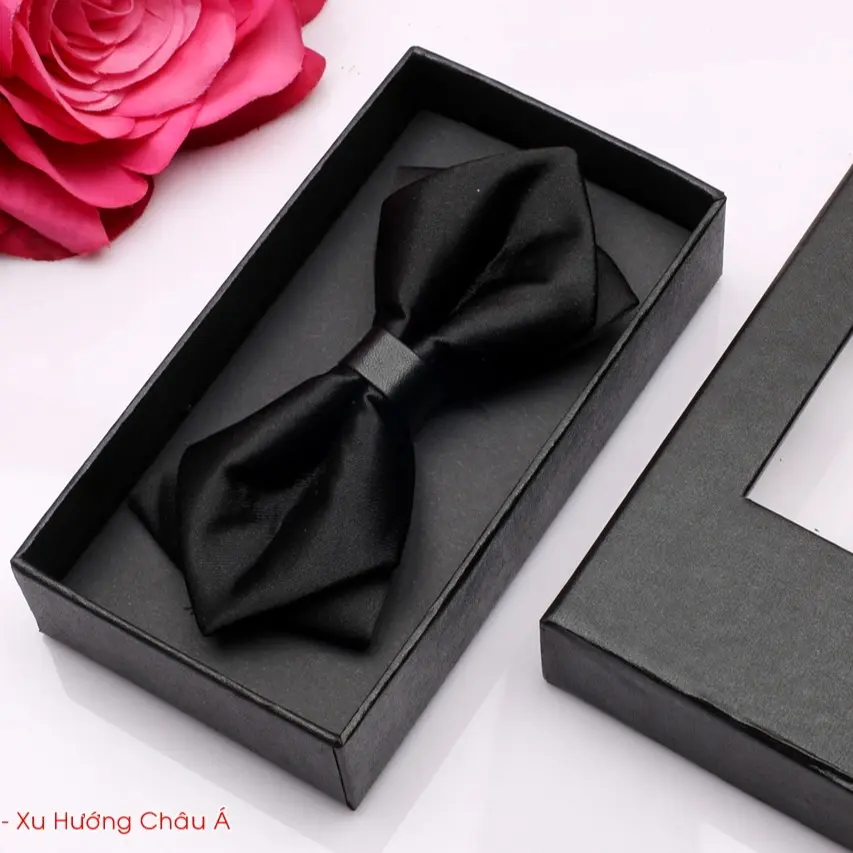 Nơ chú rể - nơ cánh nhọn họa tiết