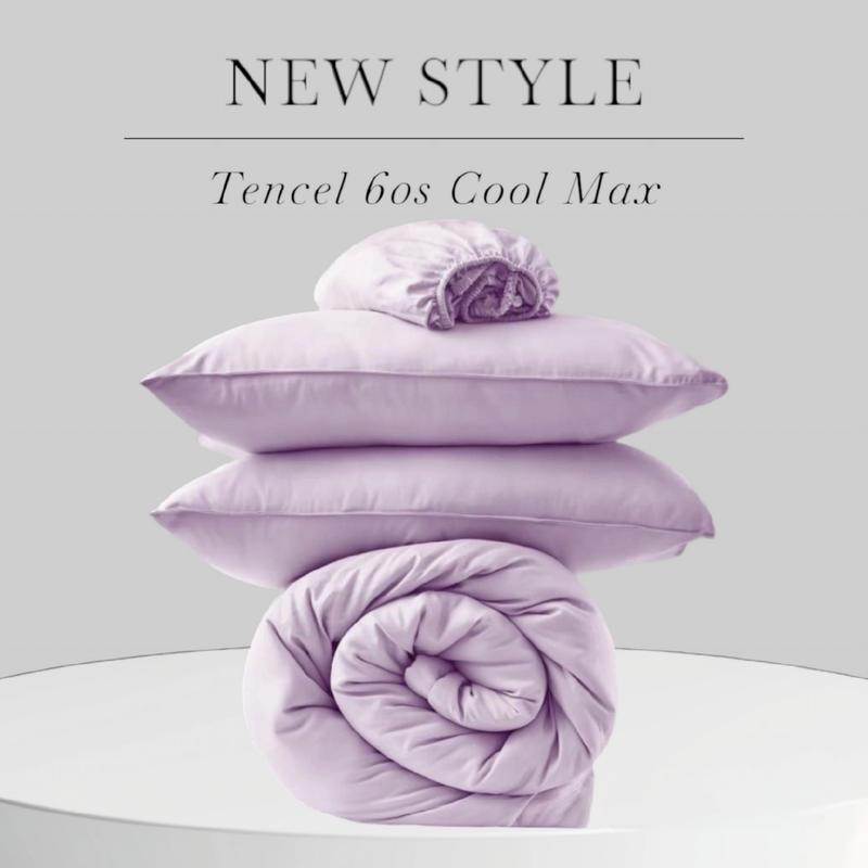 [️LỤA TENCEL ICE COOL️] Bộ 5 Món Chăn Ga Gối Lụa Lạnh Tencel 60s Nhập Khẩu Cao Cấp Siêu Thoáng Mát, Mềm Mịn _ Nemtot Bedding