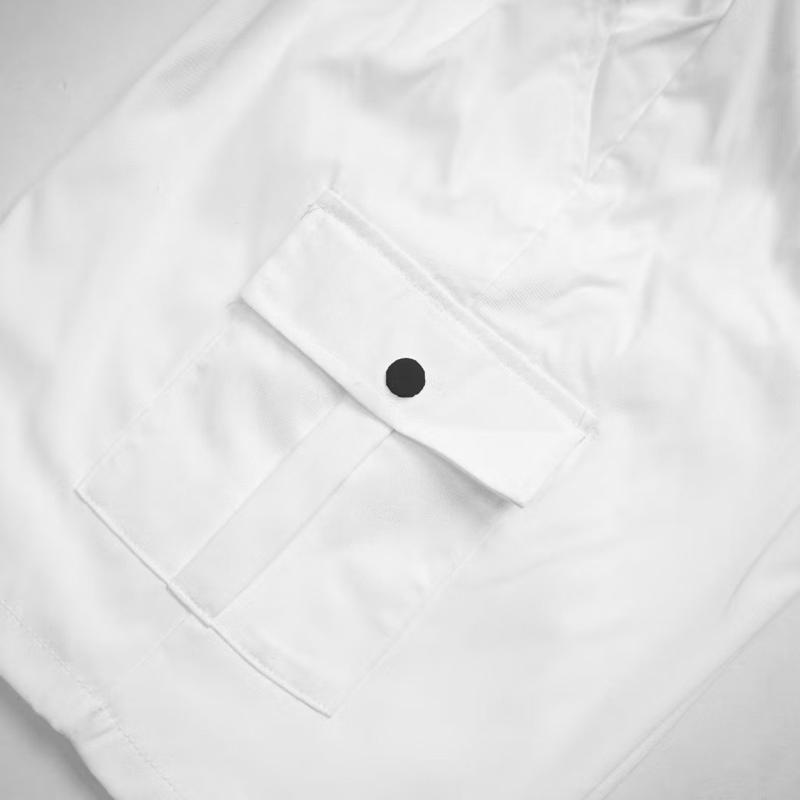 CONBO 2 QUẦN SHORT KAKI TÚI HỘP PN.STORE1993 nam nữ chất liệu kaki gió mặc thoáng mát Menswear Baggy Nhung Kem 1