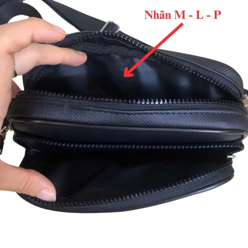 SIZE NHỎ - Túi Đeo Chéo Logo M L P Thời Trang Nam Nữ Chống Thấm Size Dài 21 x 14 x 7cm - WIN BAG SAI GON 4
