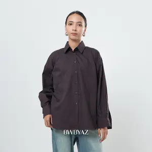 BWBYAZ - Maura Timeless Chic Shirt Baju  Panjang Wanita