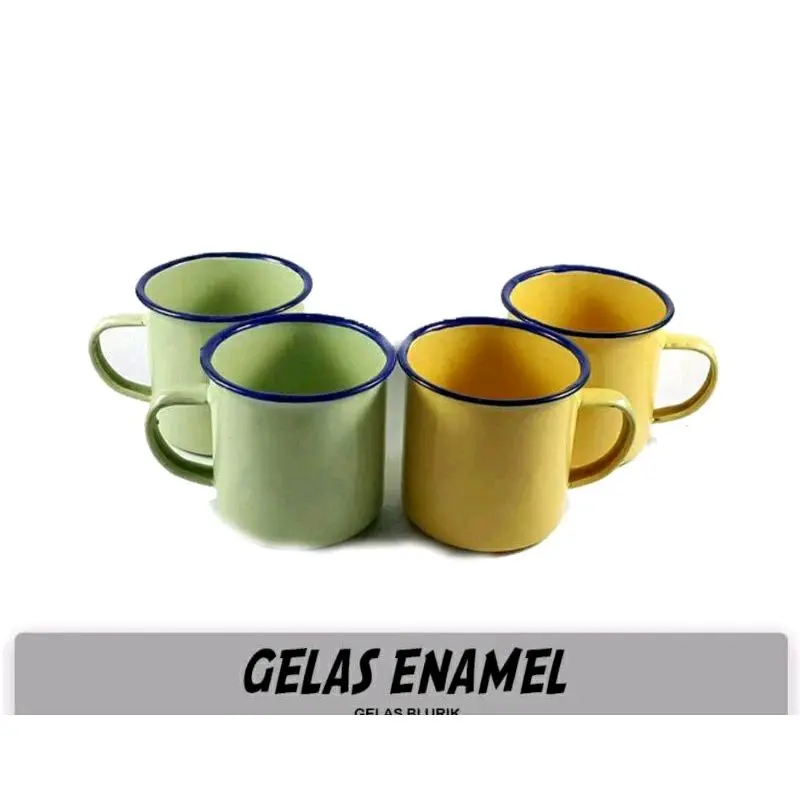 Gelas enamel -gelas jadul -gelas pendaki 0