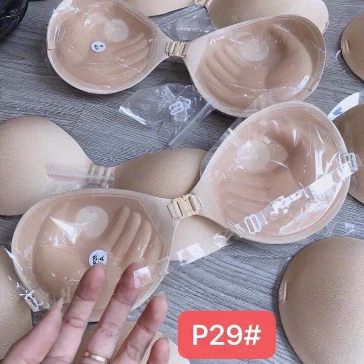 P29- Áo Dán Cài Trước Tạo Khe Mút Dày 3cm tặng kèm dây trong chống tụt 0