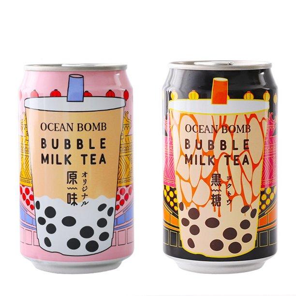 Ocean Bomb Bubble Milk Tea- Boba Bubble Tea with Tapioca Pearls - Canned Bubble Milk Tea