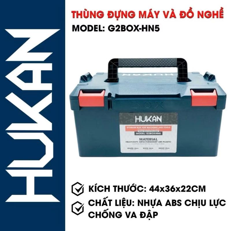 Hộp nhựa ABS HUKAN đựng máy khoan pin,siết bulong pin, phụ kiện và đồ nghề