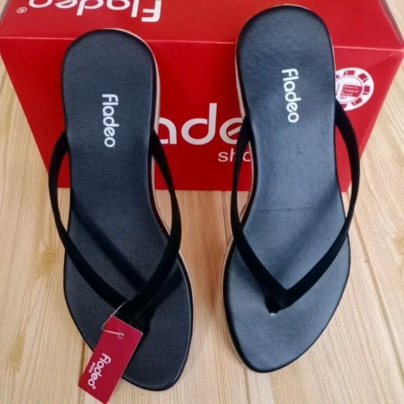 Sandal Fladeo Japit Wanita || Sandal Japit Cewek kekinian Simpel