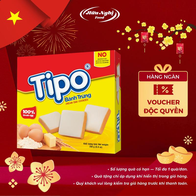  Bánh Tipo Trứng Nướng Vị Sữa Hữu Nghị 250g 
