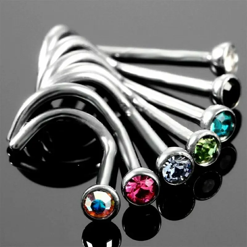 Anting Nostril Piercing (Tindik Hidung) Standart Elegan Varian Warna 5