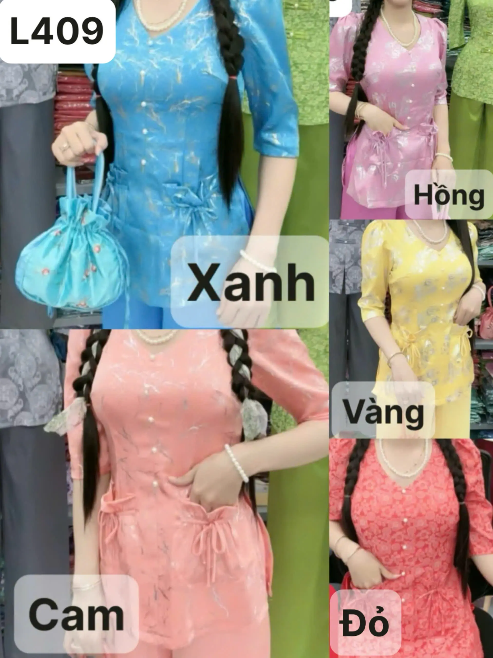 [Mã L409] Sét Bộ bà ba tôn dáng sang trọng