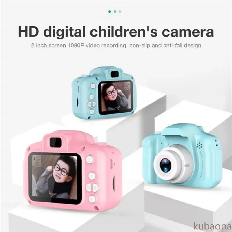 Kamera Digital Anak 12MP HD – Video 1080P, Layar Biru, Hadiah Edukasi & Ulang Tahun, Mainan Fotografi untuk Anak 3-12 Tahun.H 1