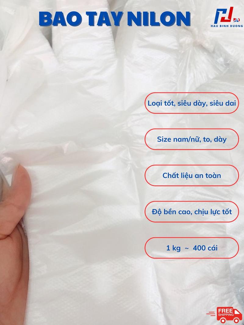 Product Introduction of 1kg Bao tay nilon loại tốt 400 cái, Găng tay nilon dày dai 18
