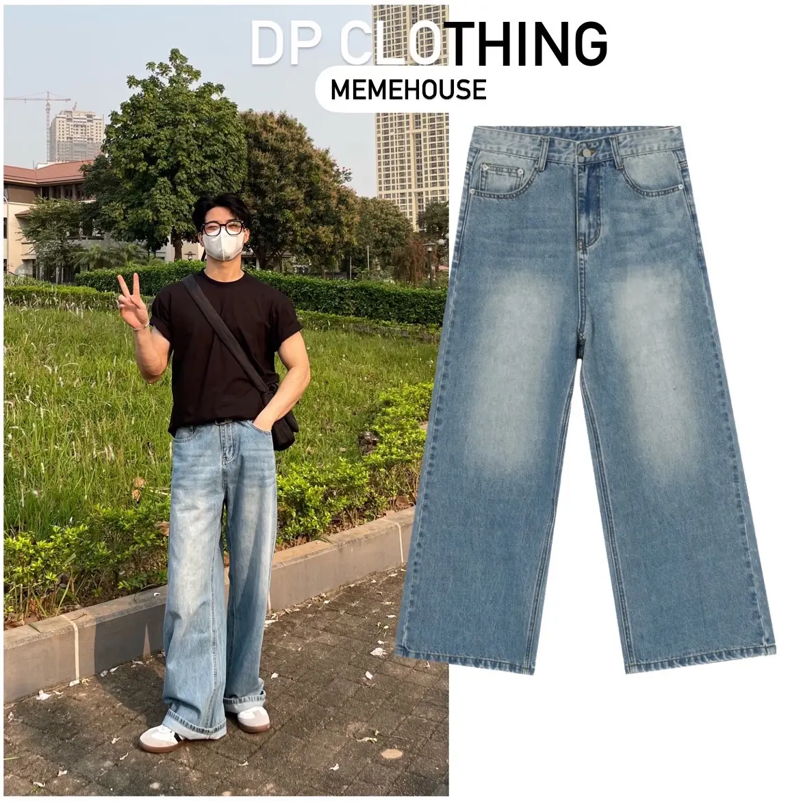 Quần Jeans Ống Suông Cleanfit