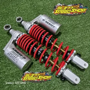 Shockbreaker Shock Tabung Nmax Old Pcx 150 Pcx 160 Nmax Lama Shock New Special Edition Skok Belakang Tabung Atas Model Yss G Series - SILVER RED, 345