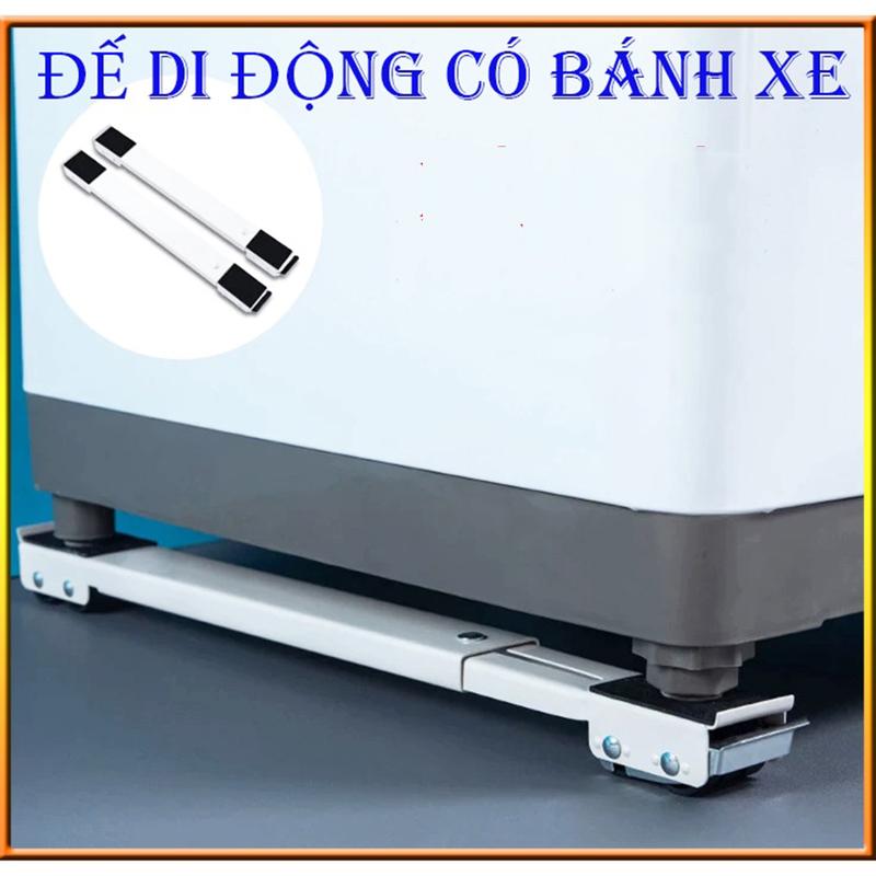 Giá Đỡ Tủ Lạnh, Máy Giặt Hợp Kim Siêu Bền 6 Bánh Xe Tải Trọng 200KG Inox