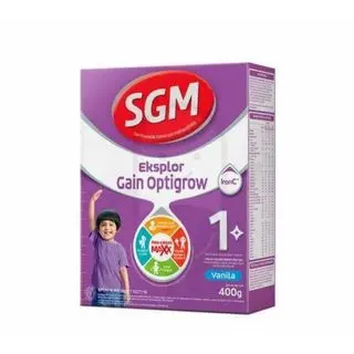 SGM GAIN OPTIGROW 1+ VANILA 400 GR Anak-Anak Bayi Bubuk