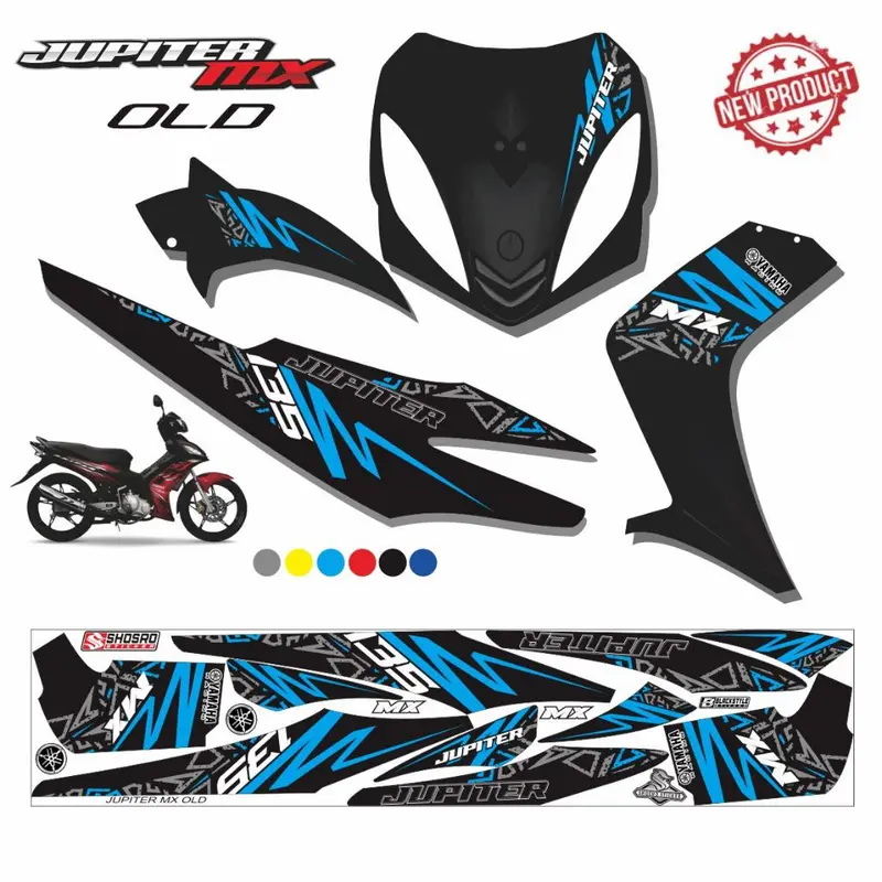 MOITIF TERBARU / STRIPING JUPITER MX LAMA / STIKER STRIPING VARIASI JUPITER MX OLD KARBU 8
