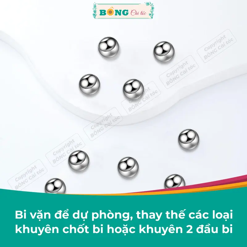 Chốt bi vặn cho khuyên tai chất liệu thép 316L không gỉ nhiều kích thước PKK90 - chốt khuyên tai BÔNG Cài Tóc 1