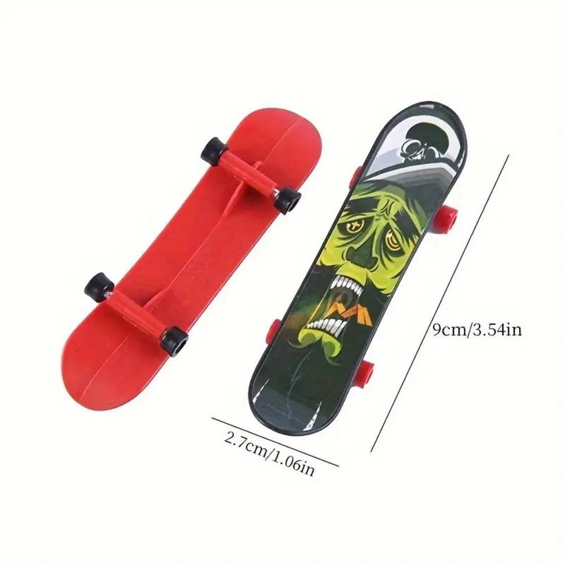 Finger Skate Toy, 10pcs/set Mini Multicolor Funny Finger Skate Toy, Party Decorations for Home School Game Office 2