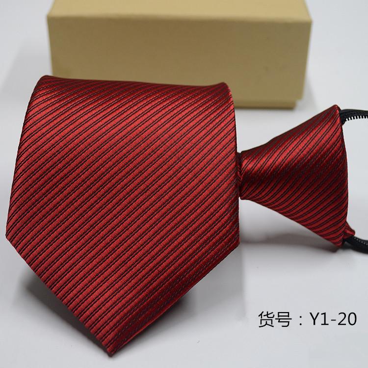 Men's Casual Zipper Tie New Professional Formal Suit Convenient Lazy Tie 3