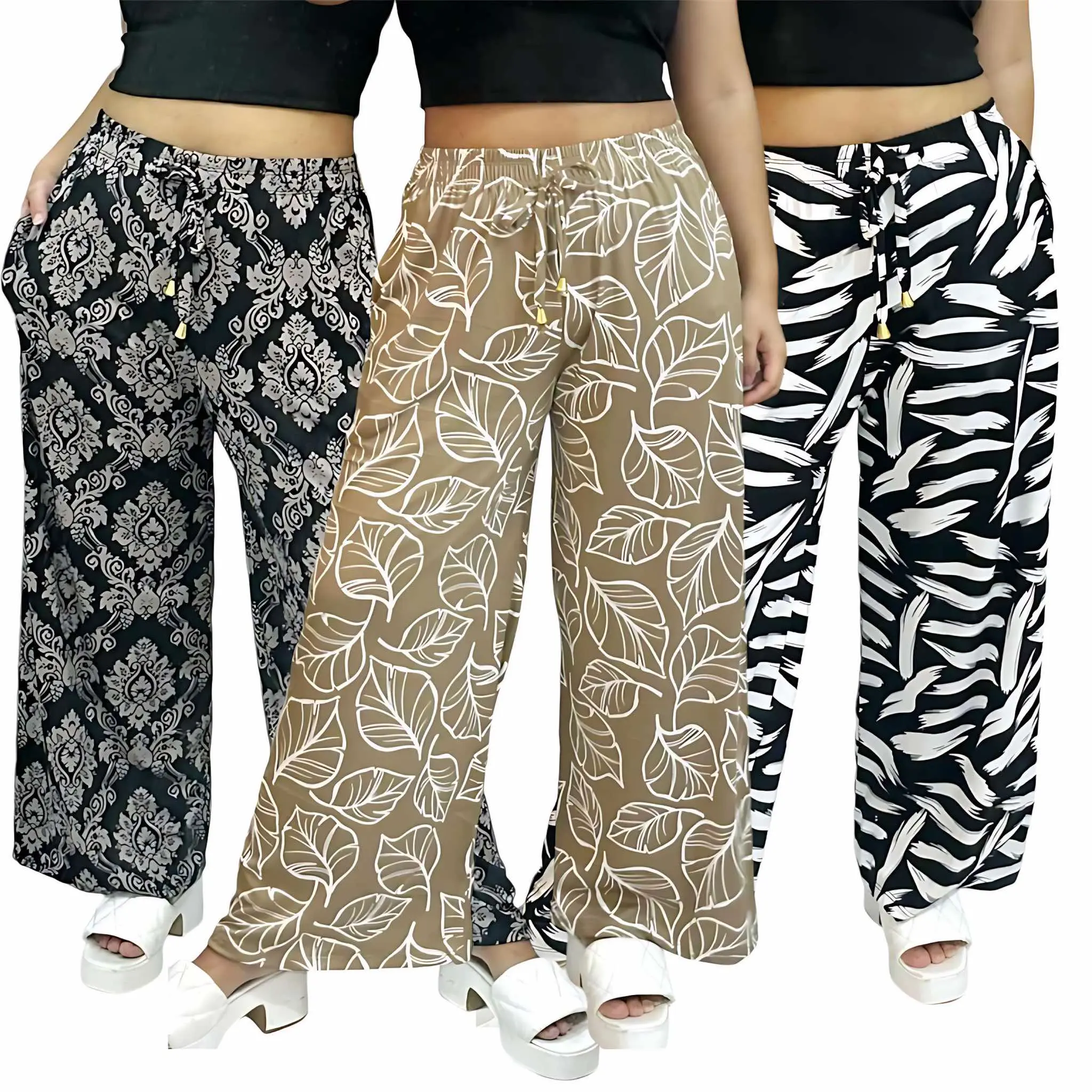 Barbie Square Pants Printed Long Plus SIze